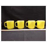 (4) Glasbake Mugs