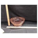 VTG Pink Depression Glass Bowl