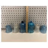 (6) VTG Homco Home Interiors Glass Scone Candle