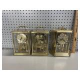 (3) VTG Brass Carriage-Style Anniversary Table