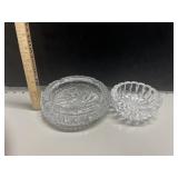 (2) VTG Diamond Cut Ashtrays