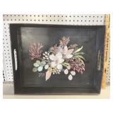 Hand Crafted Galvanized Floral Tray