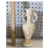 VTG Bisque Porcelain Cherub Vase