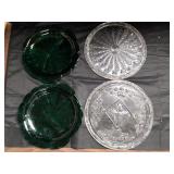 (4) Glass Dishes/Platters