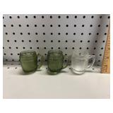 (3) VTG Clear & Green Barrel-Shaped Toothpick