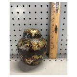 VTG Brass Urn Jar Gold Bronze