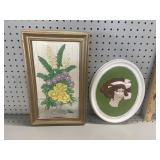 (2) VTG 3-D Style Wall Plaques