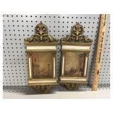 (2) VTG Syroco Wall Deco Venice, Italy