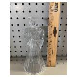 VTG Glass Angel Candle Holder