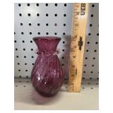 VTG Pilgrim Pink Glass Vase