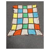 Handmade Granny Square Crochet Afghan 46x58'