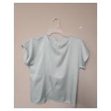 Innervisions Teal Sleeveless Silk Ladies Shirt