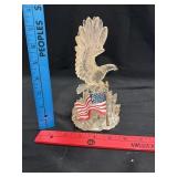 Patriotic Clear Resin Eagle Light w/ American Flag