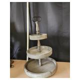 24' 3-Tier Wood Serving Trays