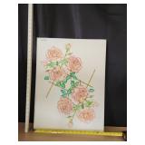 24'x18' Lyn Bernard Floral Painting