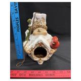 Ceramic Snowman Birdhouse
