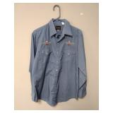 Plains Western Ware LS Button Up Shirt Size L