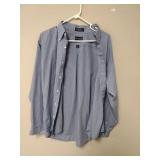 Chas Reed & CO Erno Blue Button Up Shirt Size 16.5