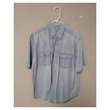 Faded Glory Size L SS Button Up Shirt