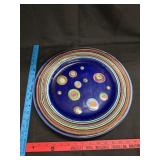 Large Galaxy Blue Serving Platter Lasser Ceramics