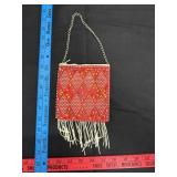 Handmade Small Beaded Handbag