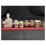 Vtg Japanese Porcelain Mini Vases, Shaker, Cup