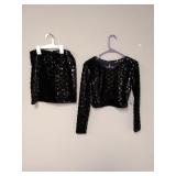 Von Maur Crystal Doll 2pc. Sequin Top & Skirt