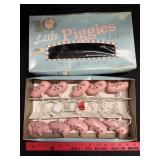 Vtg 10 Little Piggies Lights