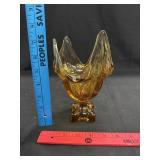 Vtg 4 Petal Viking Glass Epic Vase