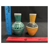 Handpainted Norwegian Vases Signed by Artist