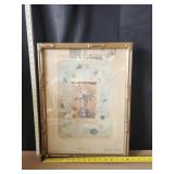 'Flowers III' by artist Annabel Hewitt. 21'x16'