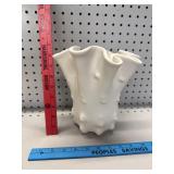 Faiancas Ramos Ceramic Ruffled Edge Vase