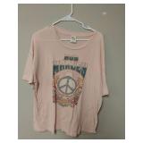 Pink Bob Marley Tee Size M