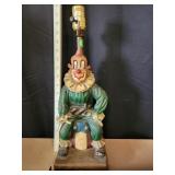 17' Clown On Barrel Lamp
