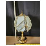 VTG Empire 3-Way Touch Lamp w/ 6 Glass Panel