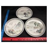 Vtg Chinese Porcelain Decorative Plates