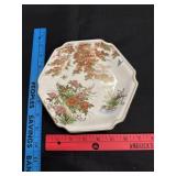 Vintage Hexagon Chinoiserie Decorative Plate