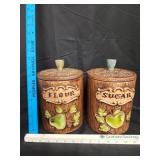 VTG Treasure Craft Ceramic Canisters