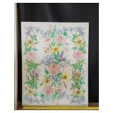 28'x22' Lyn Bernard Floral Painting