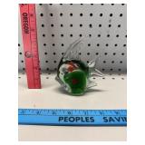 Murano Style Glass Tropical Fish Art Paperweight