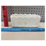Vtg Fire King Milk Glass Loaf Pan