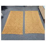 81'x47' (2) Wool Window Curtains