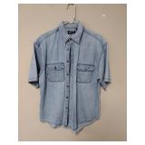 Faded Glory Size L SS Button Up Shirt