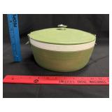 Vtg Olympian Thermo Ware Avocado Serving Bowl
