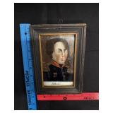 Antique Glass Painting of Gillbertus 6x8'