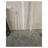 (2) Wrought Iron Display Easels