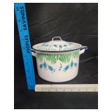 VTG Cathrineholm Enamelware Casserole Pot