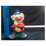 1960s Plastic Clown Piggy Bank