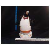 Hand-Painted Penguin Cookie Jar