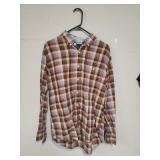 Tommy Hilfiger LS Plaid Button Up Shirt Size L